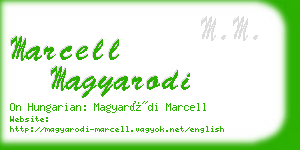 marcell magyarodi business card